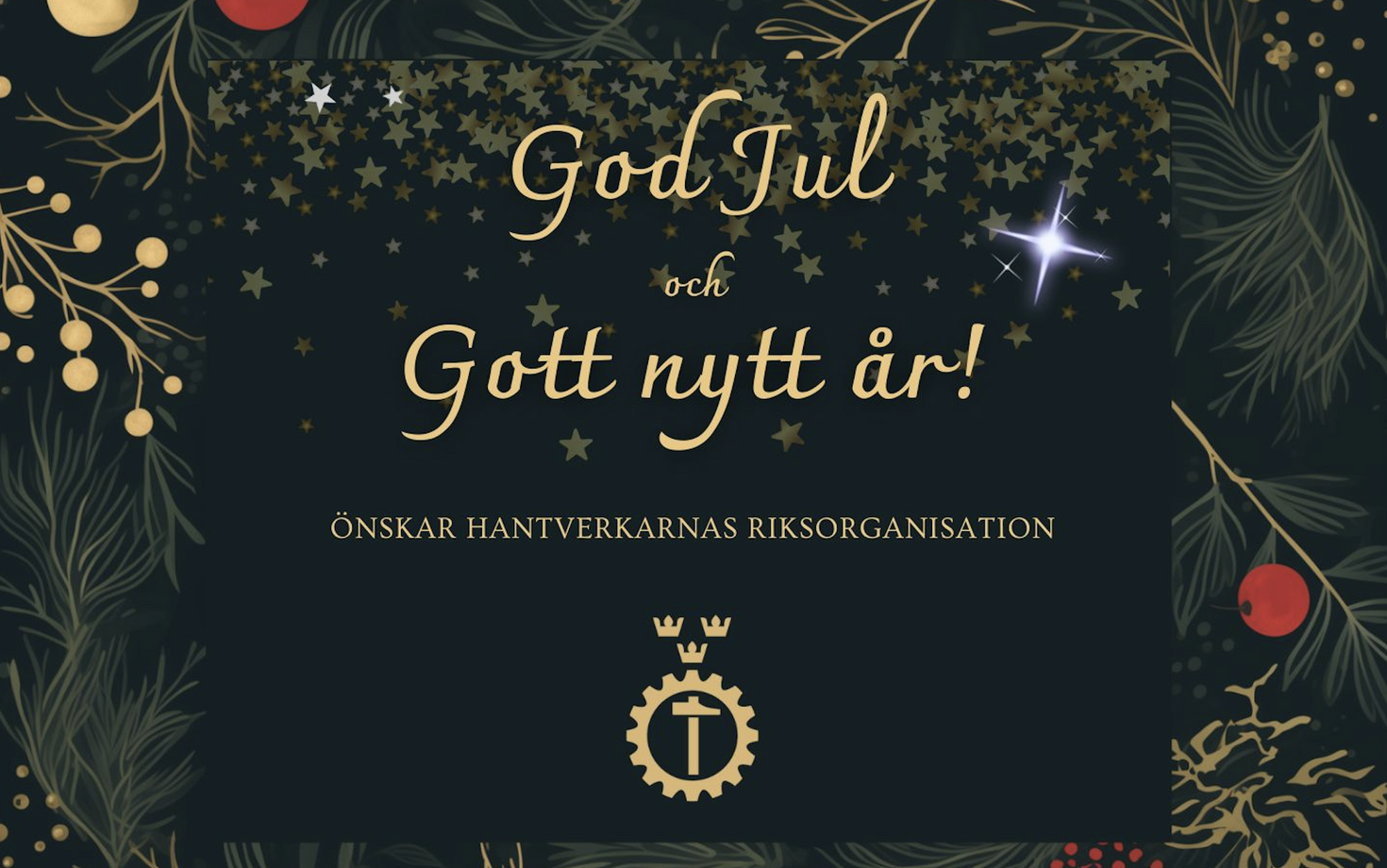 VI ÖNSKAR GOD JUL & GOTT NYTT ÅR